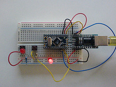 Arduino Mini with USB circuit photo - click to see larger with annotations (at flickr)
