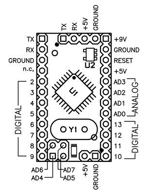 Arduino Mini Schematic