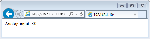 Output from server in a web browser